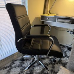 Leather Office Chair, Black