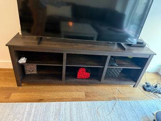 Brown tv stand