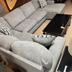 Entertainment Chaise Style Sectional!