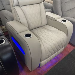 Power Recliner With Heat And Massage Option On Sale