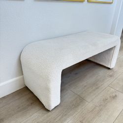 Boucle Waterfall Bench Modern 