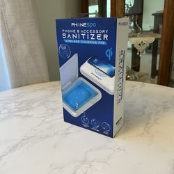 Phone Spa Phone and Accessory Sanitizer Wireless Charging Pad