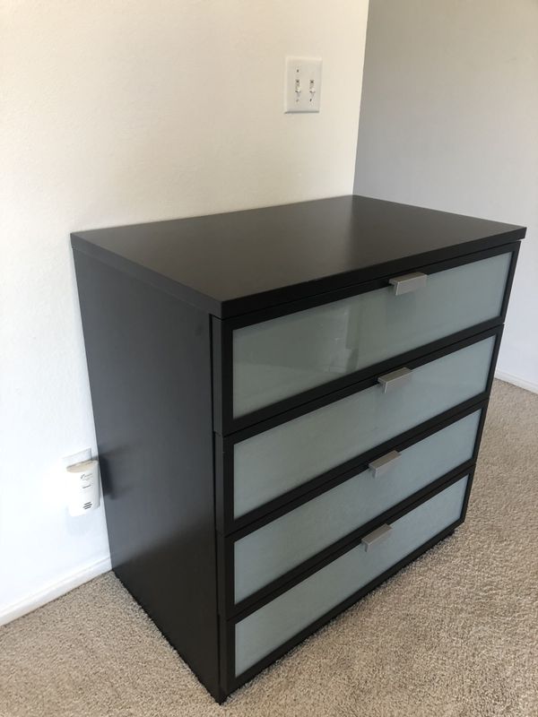 Hopen Ikea 4 Drawer Frosted Glass Dresser For Sale In Seattle Wa