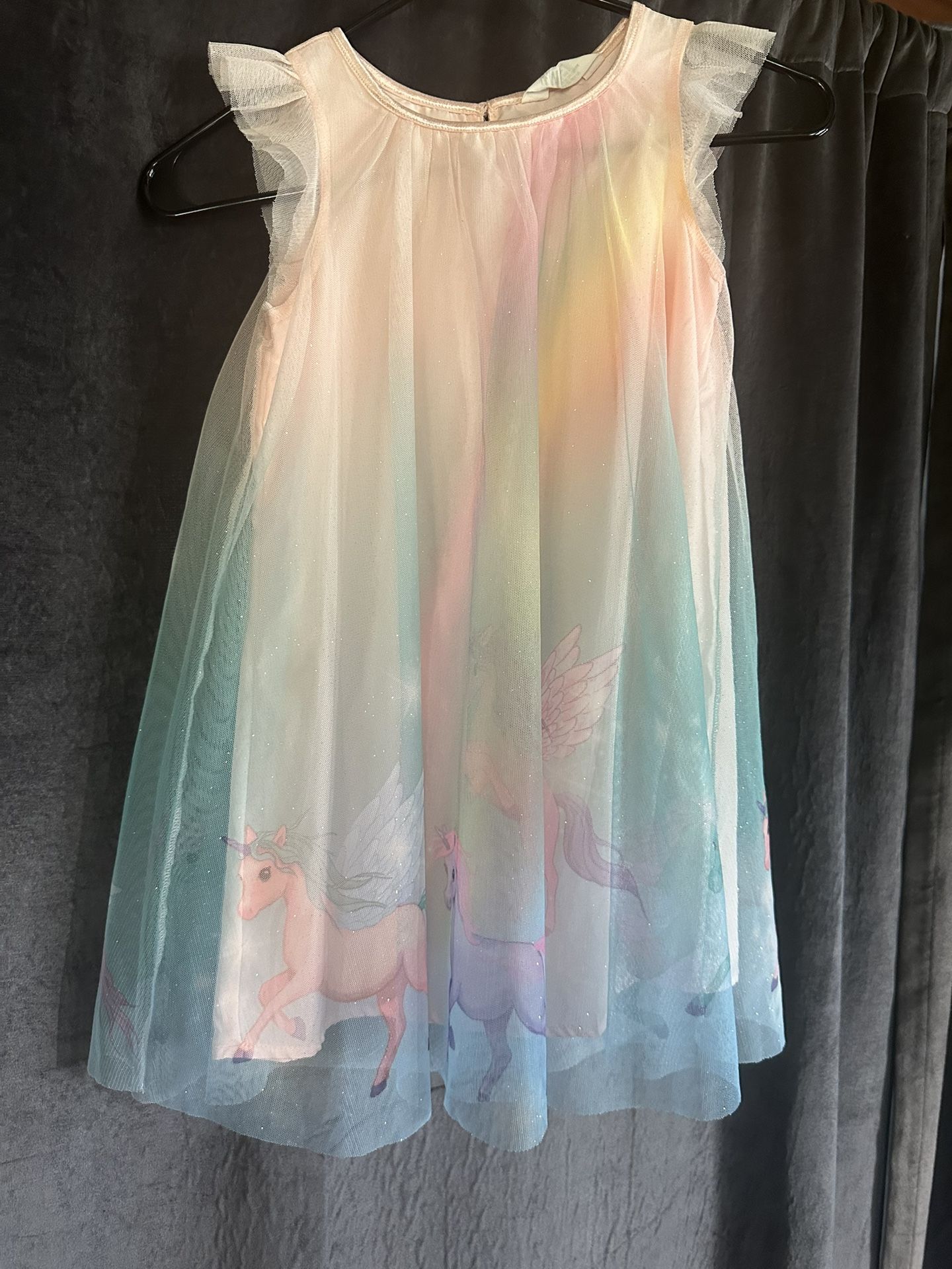 Unicorn Dress With Light Glitter