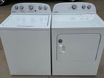 Silver panel whirlpool washer heavy duty  extra large capacity and whirlpool dryer electric  working excellent extra for  delivery same day delivery a