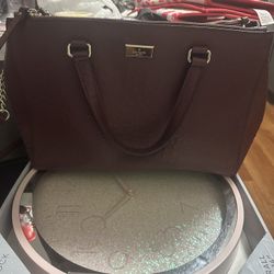 Burgandy Kate Spade Bag 
