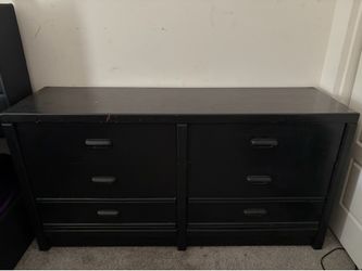 Black wood dresser