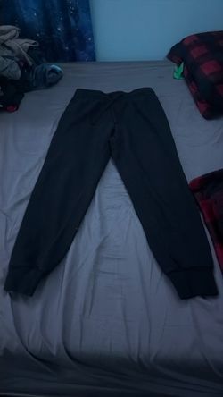 Black Jogger Sweatpants with Drawstring