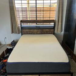 Full-size Bedframe And Mattress