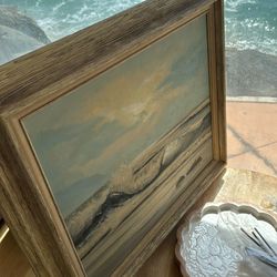 Ocean wave beach oil painting 32x28