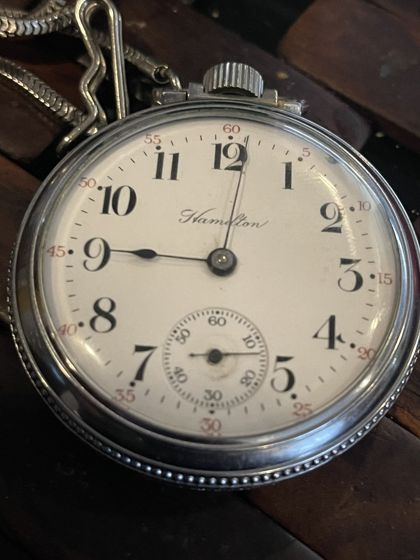 Excellent condition 1911 Hamilton pocket watch