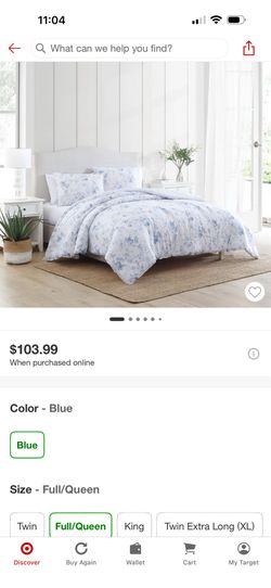 Laura Ashley Full/Queen Comforter set New