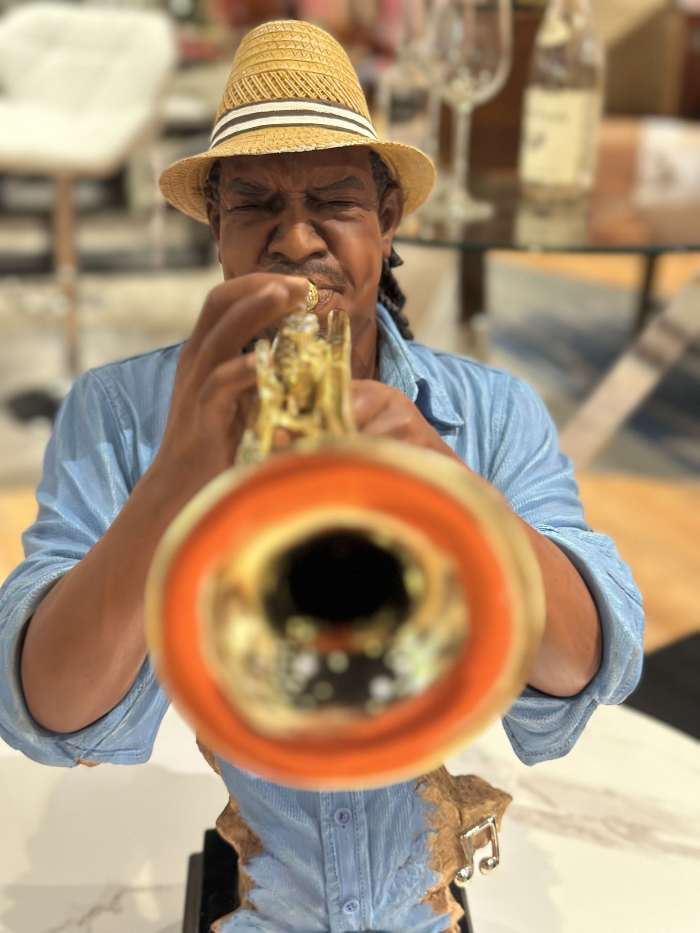 Musician Statues/ Drummer Statue/ Trumpet Statue/ Clarinet Statue/ Thomas Blackshear Musicians