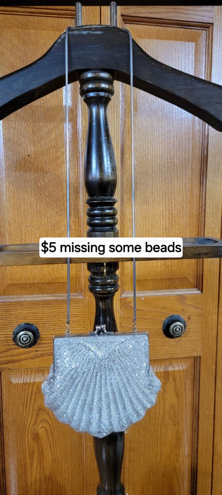 Womens Silver Blingy Bag 