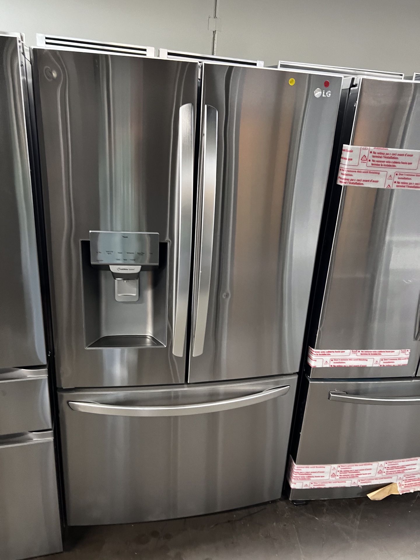 NEW LG FRENCH STYLE REFRIGERATOR STAINLESS STEEL