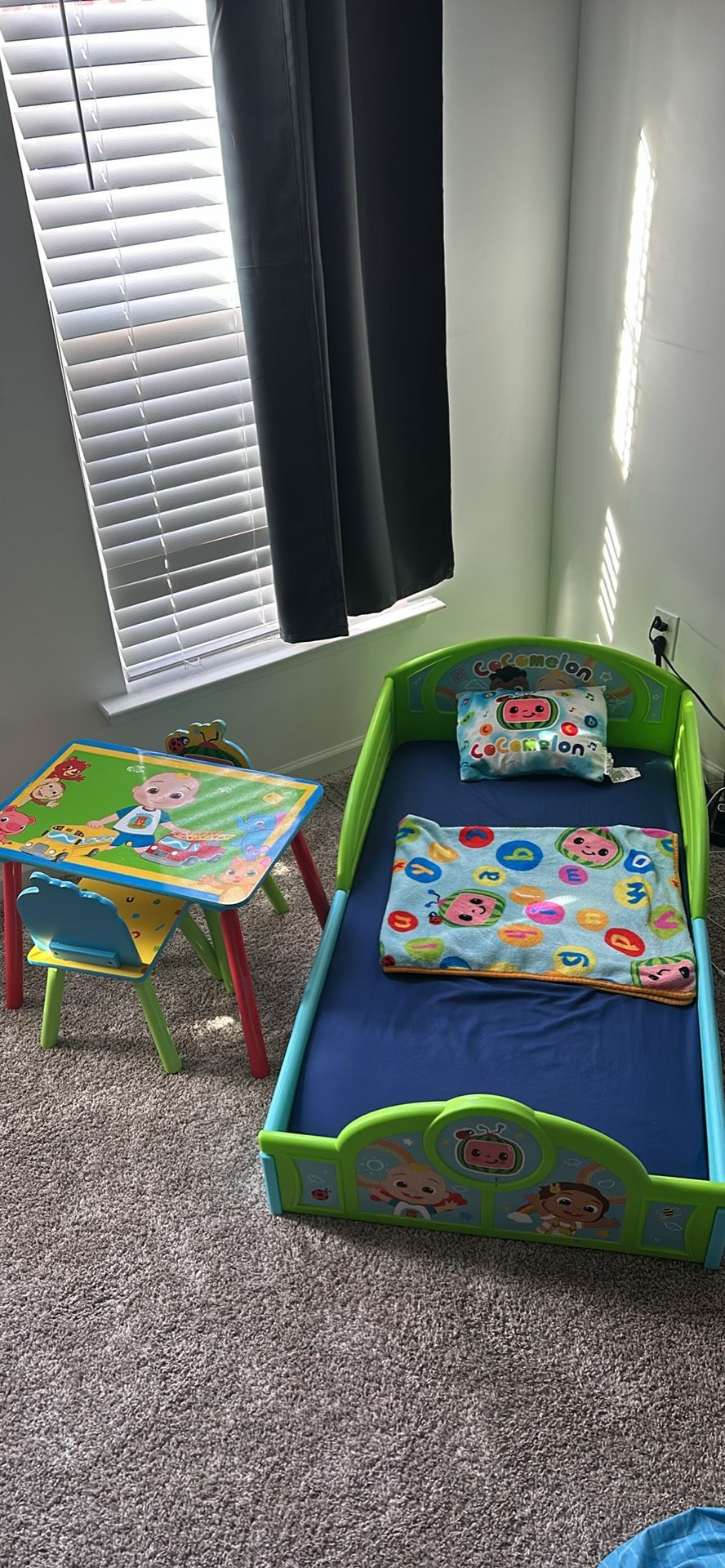 Coco melon Toddler bed Set
