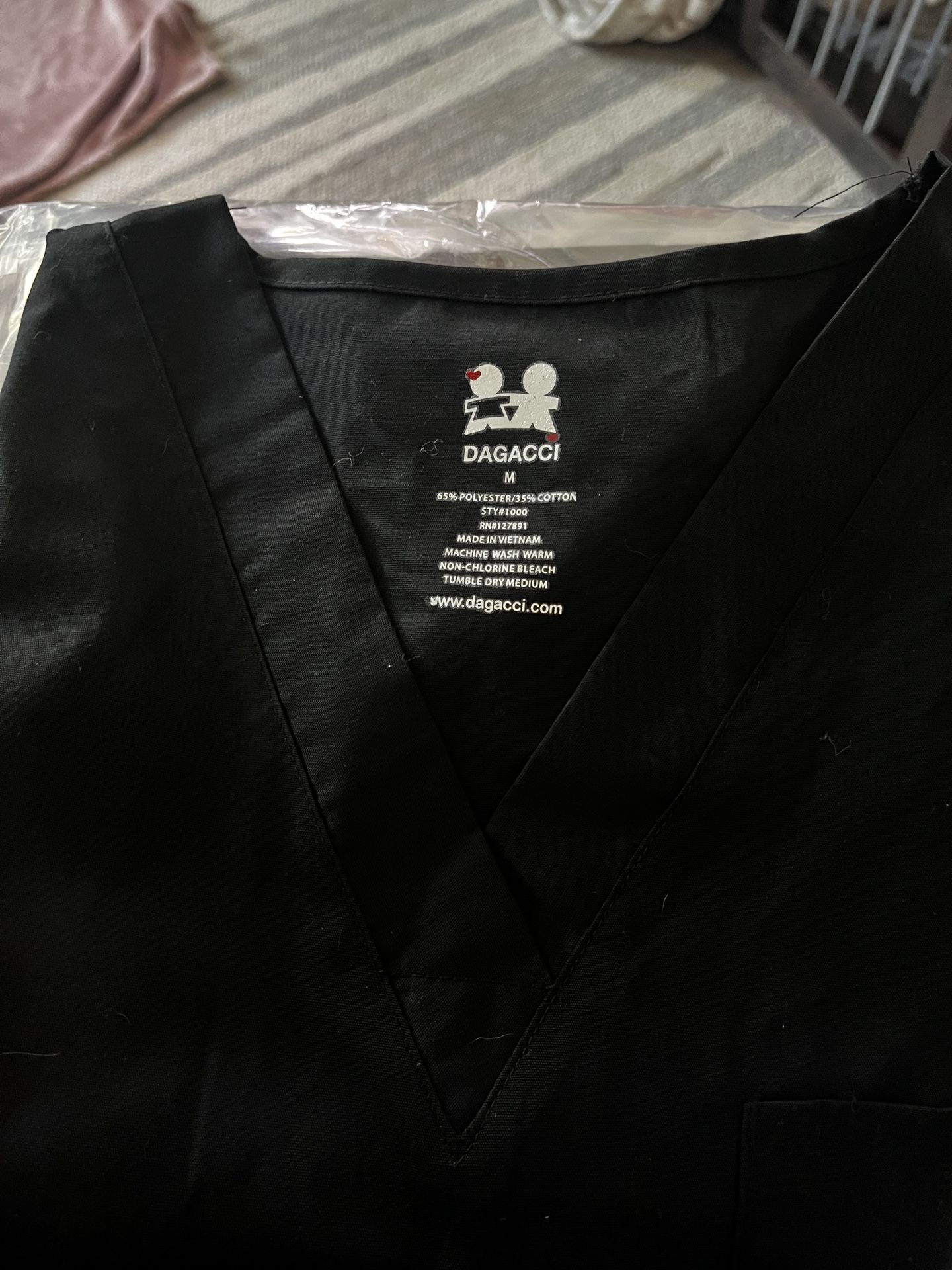 Black Scrubs Top/Pants