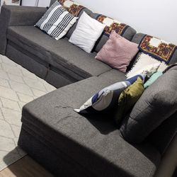 Gray Sectional Sofa 