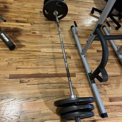 Barbell PLUS 200lb+ Of Plates! $250