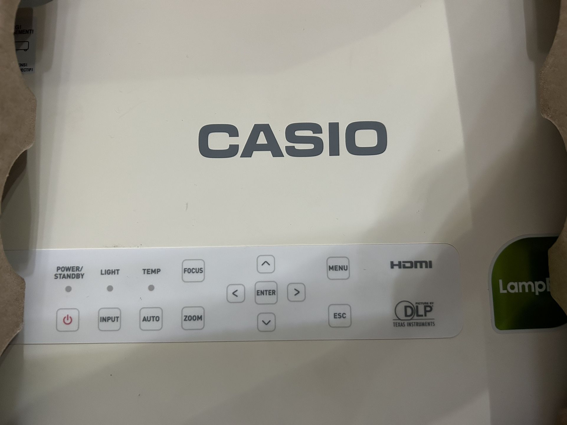 Casio DLP Projector W/ Motorized Screen