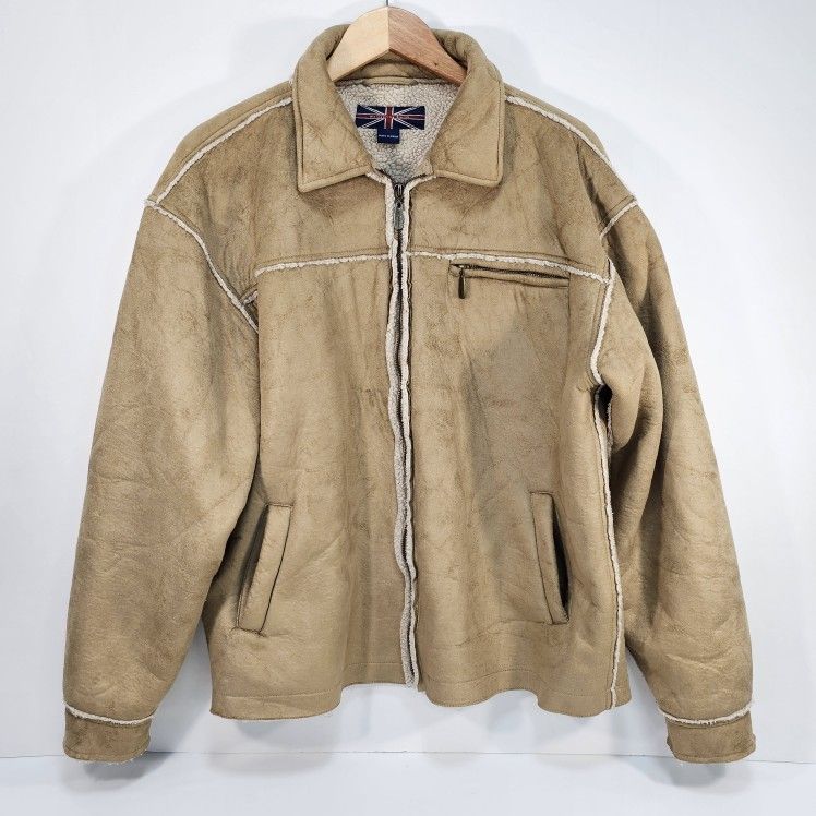 Whispering Smith Faux Sherpa Jacket - Men's Size L