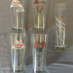 Coors light beer glasses 20 ounce