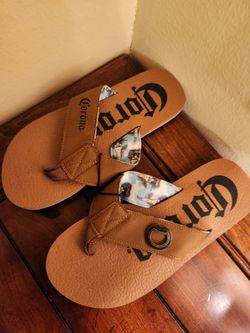 Corona Flip Flops with Bottle Opener size 9