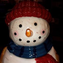 Snowman Cookie Jar 