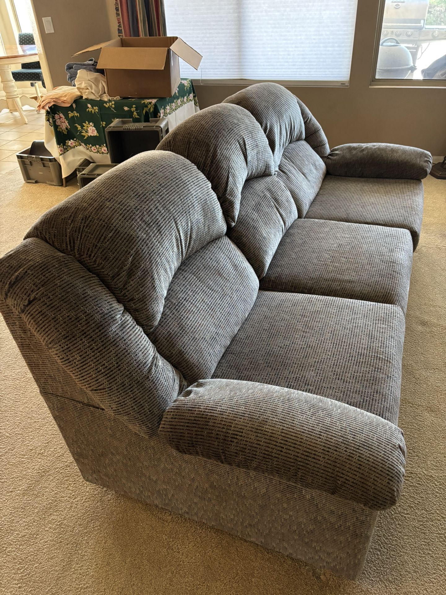 Ashley Recliner Couch Matching Love Seat