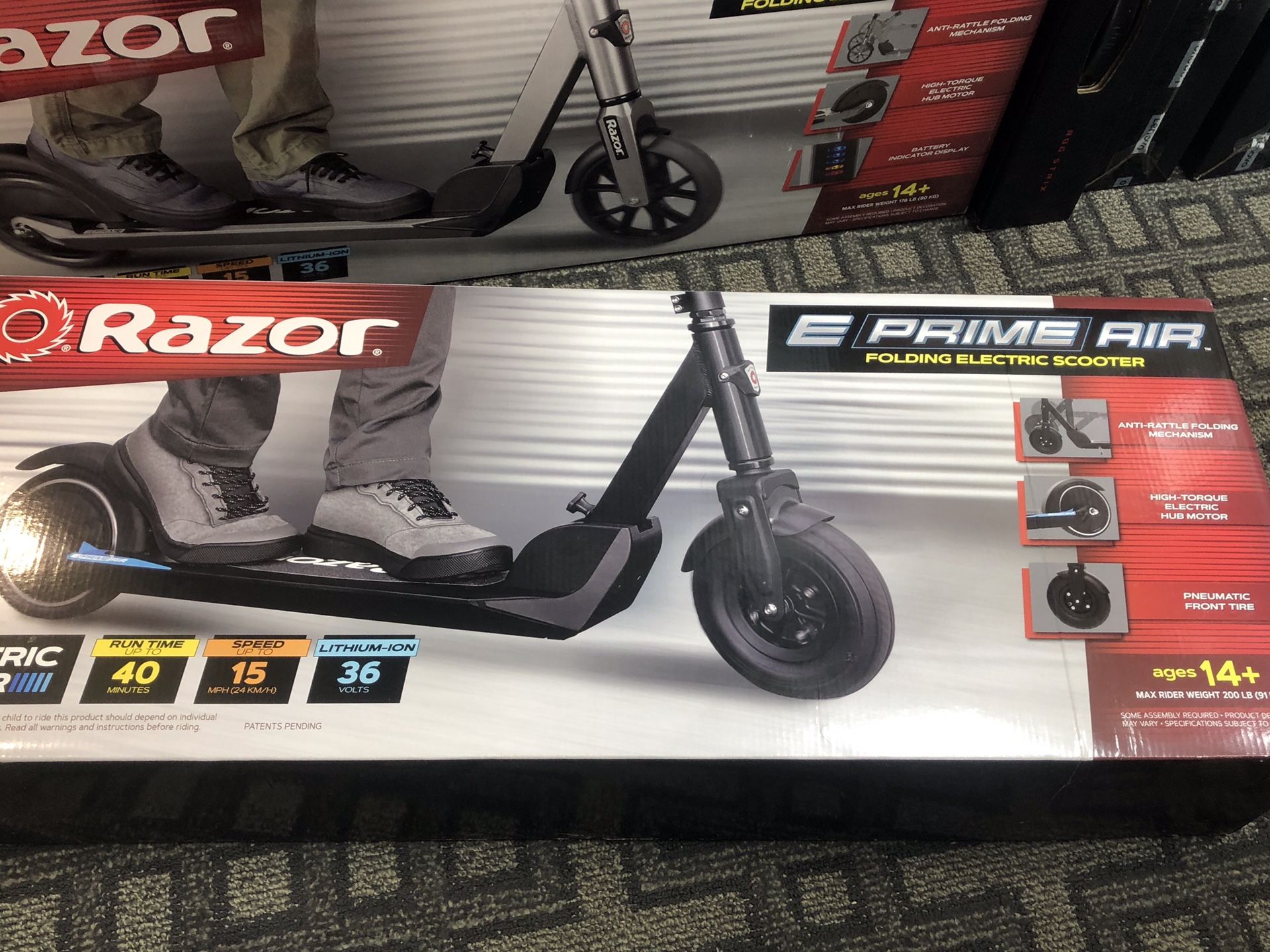 Brandnew Razor E Prime Air Electric Powered Scooter