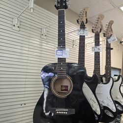 Rogue Acoustic Guitar RA090T-BK