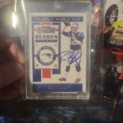 Tom Brady Auto Card