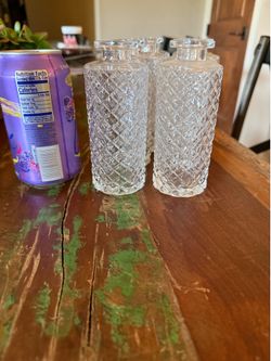 Mini Vases 5 1/2” tall by 2 1/4” wide $$12