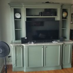 Large Entertainment Bookshelf Bar Armoire Storage Center