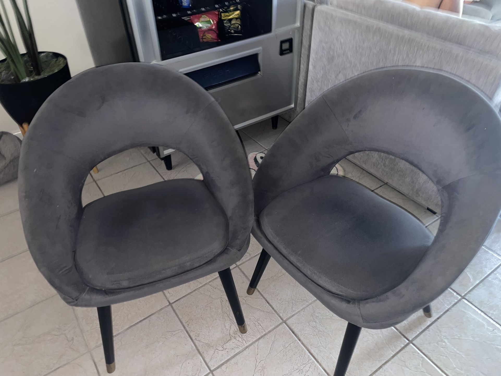 Grey Chairs Set Of 2