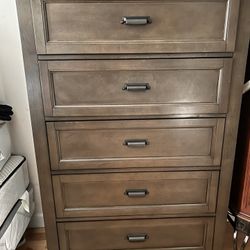 Bed, Dresser And Night Stand