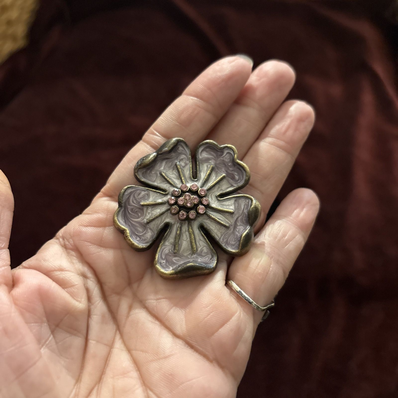 Beautiful dogwood brooch