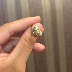 Nugget Heart Ring 