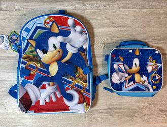 Sonic the Hedgehog Backpack and Lunch Box Set