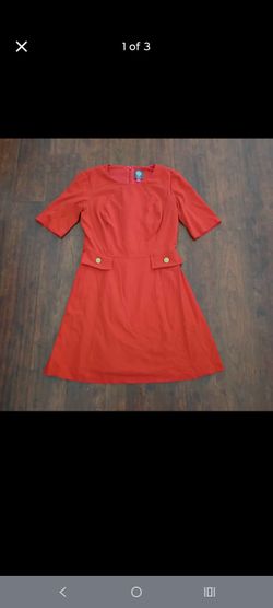 Vince Camuto Red A-Line Dress Size 8