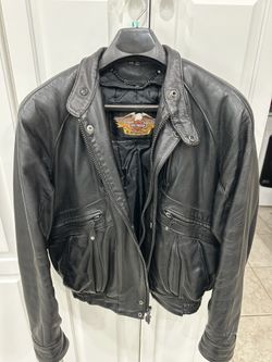 Genuine Harley Davidson Leather Jacket Size 44