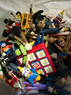 Bag of Vintage Jack in the Box Bendable Figures