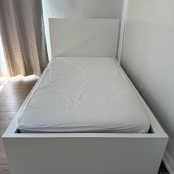 [No Disassemble, Self Service] IKEA MALM Twin Bed + Mattress Bundle – Like New! - $80