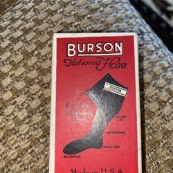 Antique Burson Salesman Sample Doll Socks In Box New