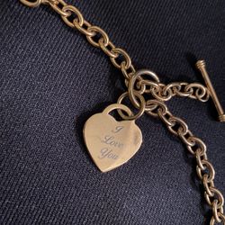 Pendant Heart Charm Necklace 