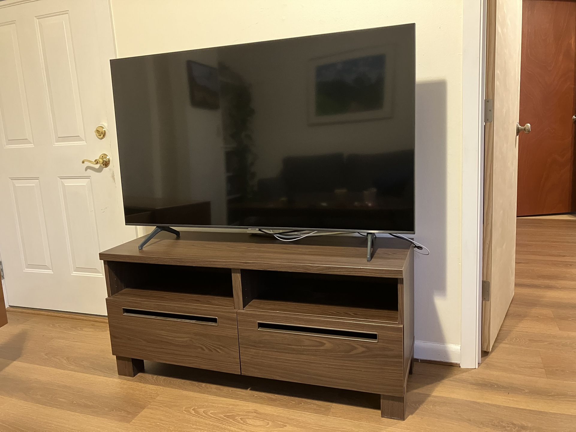 Modern Dark Brown TV Stand - 47”