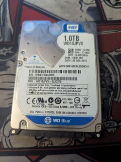 WD Blue 1TB 2.5" Hard Drive WD10JPVX $30