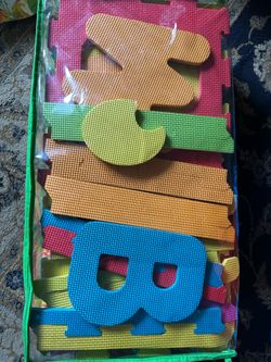 Alphabet foam mat