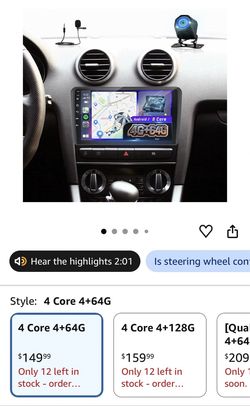 Touchscreen Android Radio for Audi A3