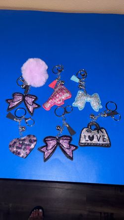 Puffy  Rhinestone  Keychain NEW